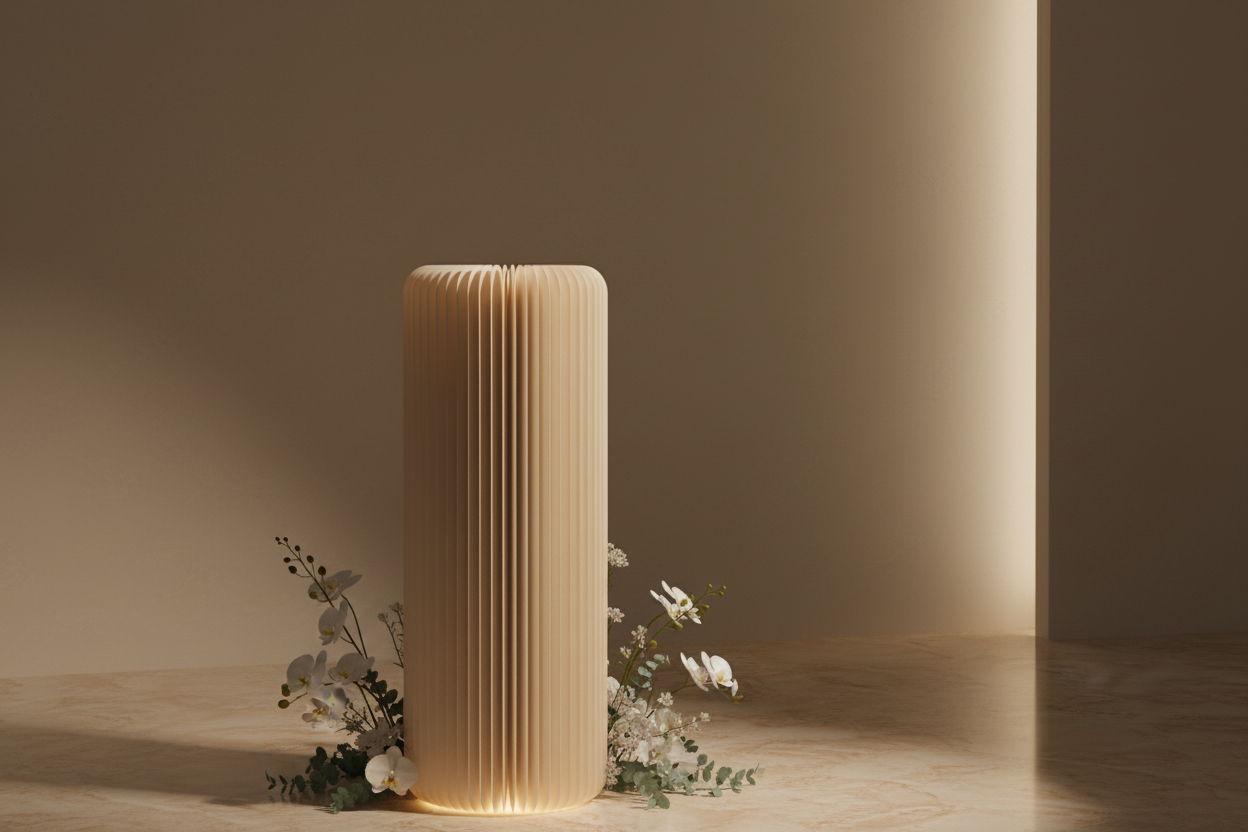 Soporte de columna plegable para mesa de postres de boda