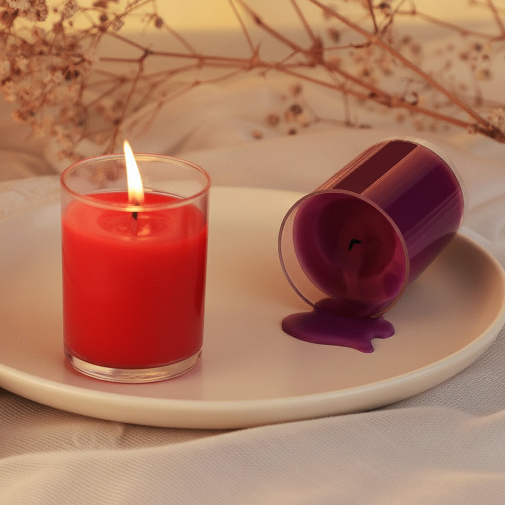 Velas románticas ignífugas de baja temperatura