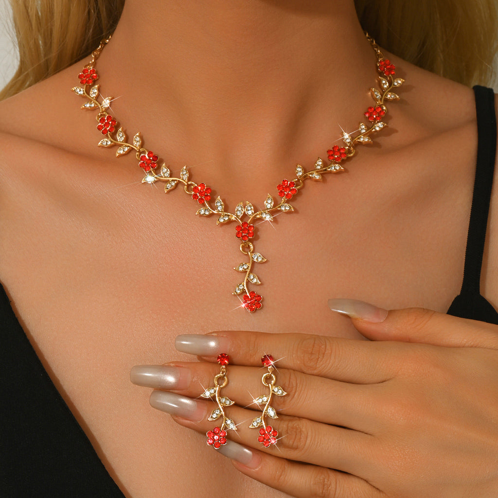 Collar y pendientes de boda