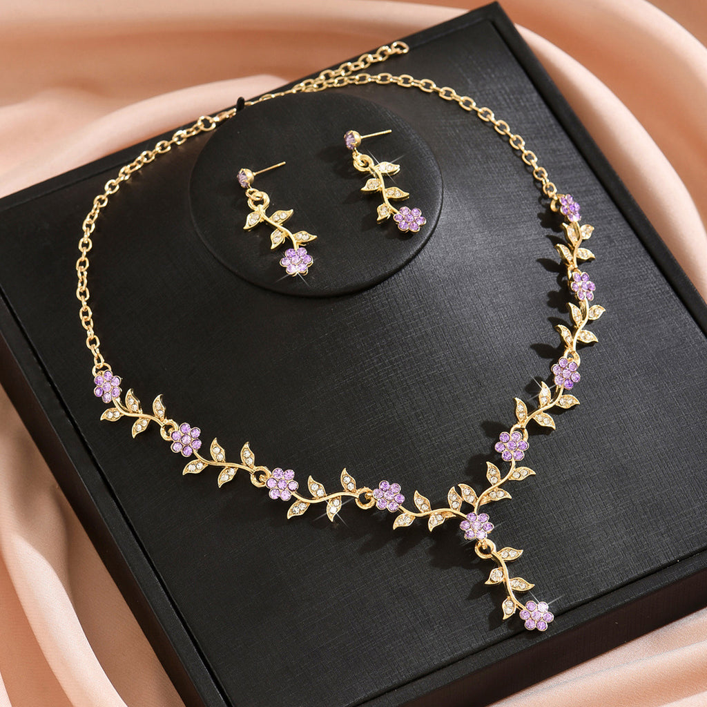 Collar y pendientes de boda