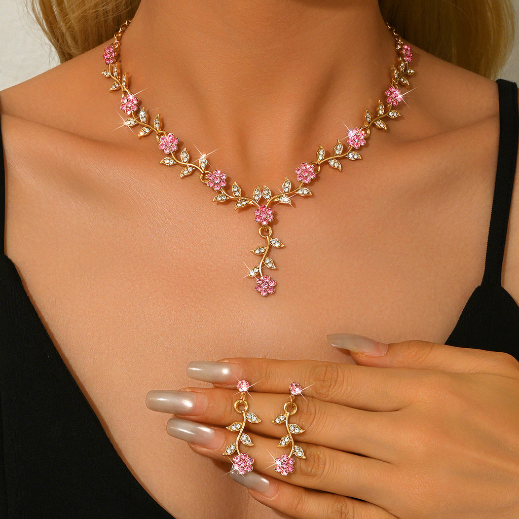 Collar y pendientes de boda