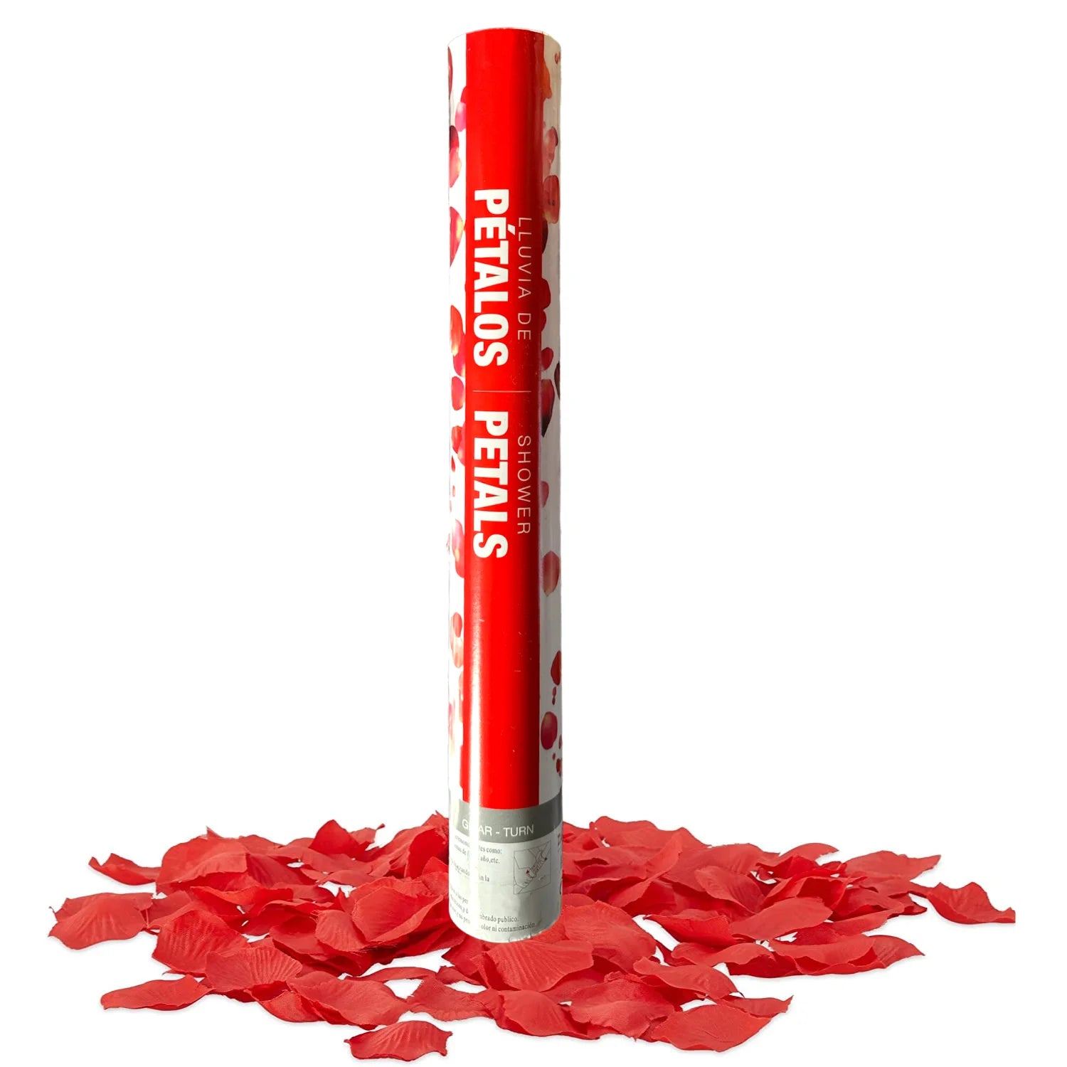 Cañón de Confeti de Pétalos Rojos