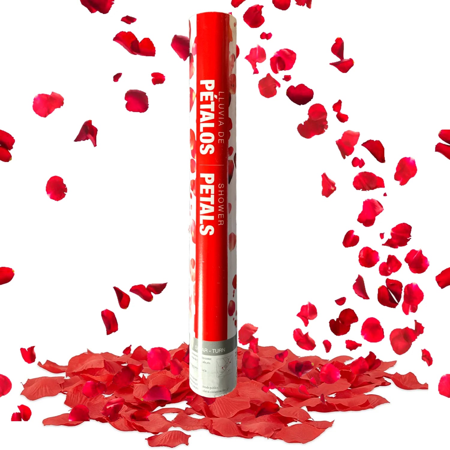 Cañón de Confeti de Pétalos Rojos