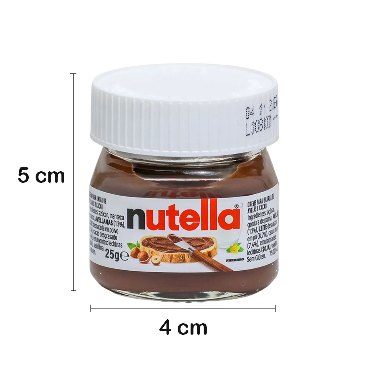 Mini Nutella de con cucharita de galleta