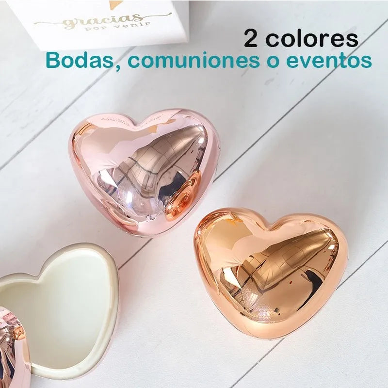 Bálsamos labiales en forma de corazón