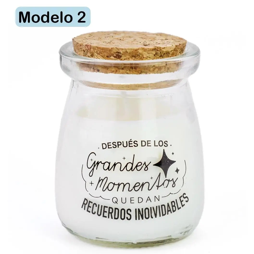 Velas aromáticas regalos en bodas