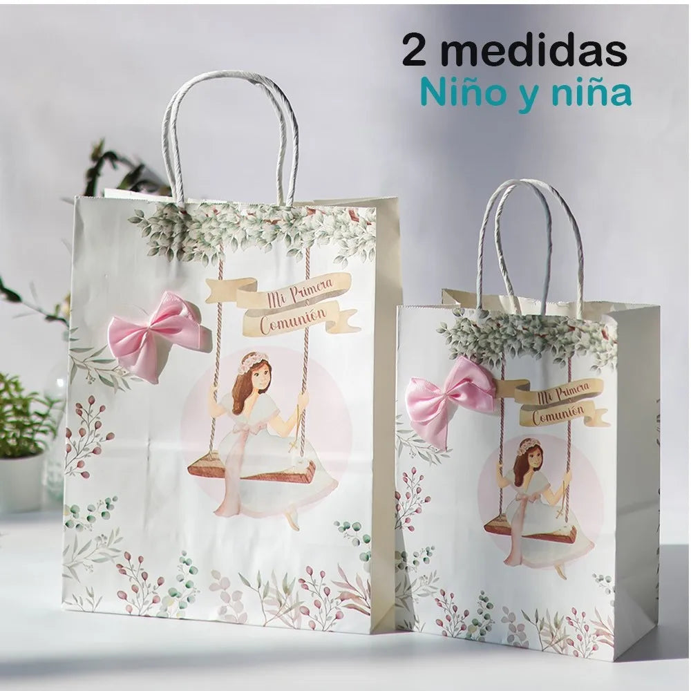 Bolsas de Papel para Comunión con Diseño Colgante