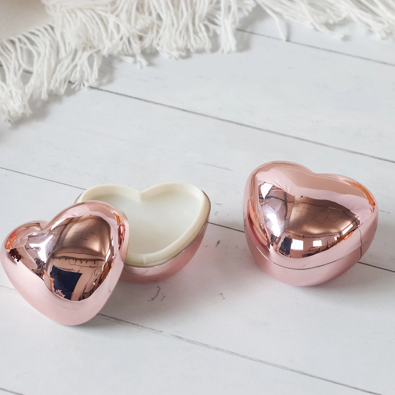 Bálsamos labiales en forma de corazón