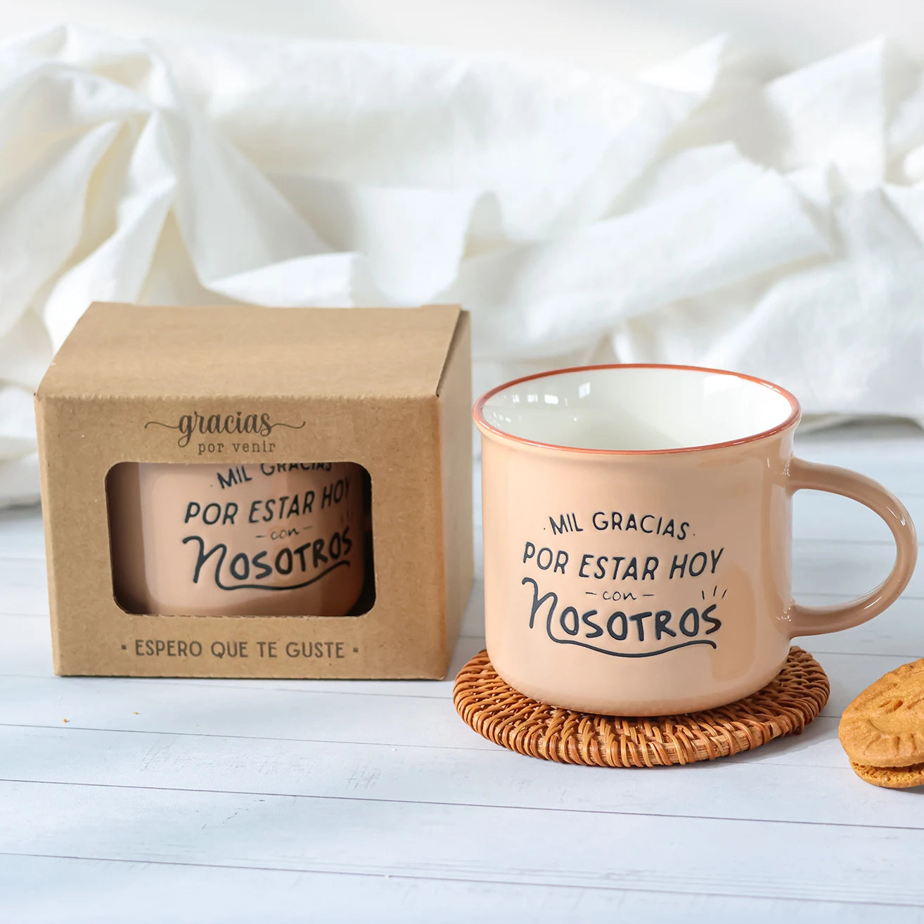 Set de tazas de cerámica con frases