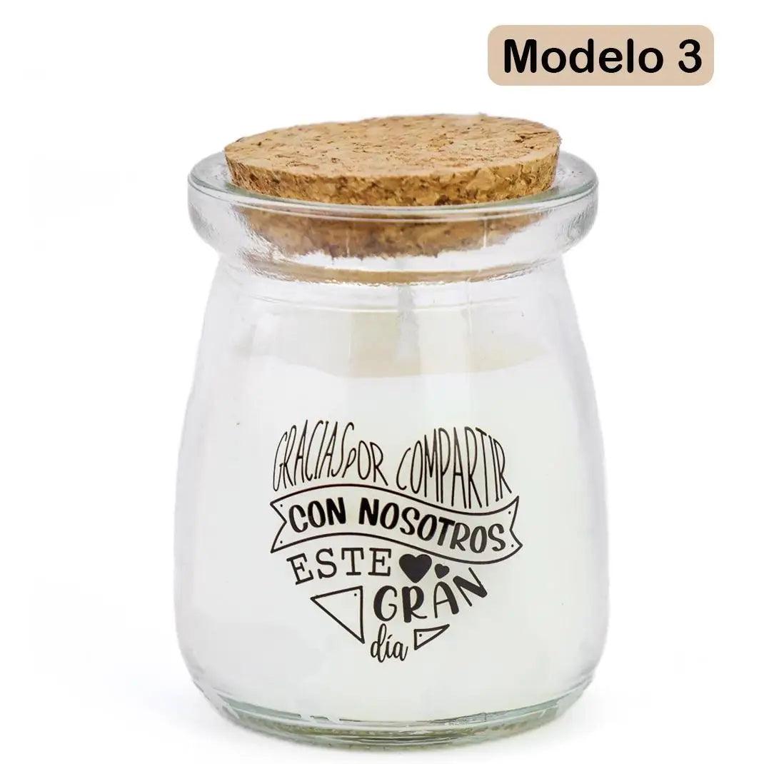 Velas aromáticas regalos en bodas