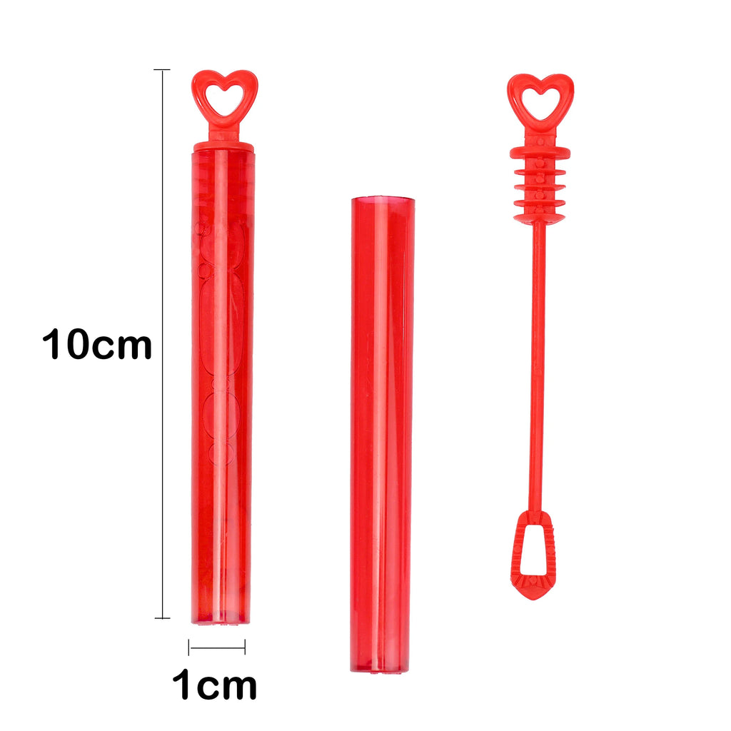 Varitas de burbujas en forma de corazón