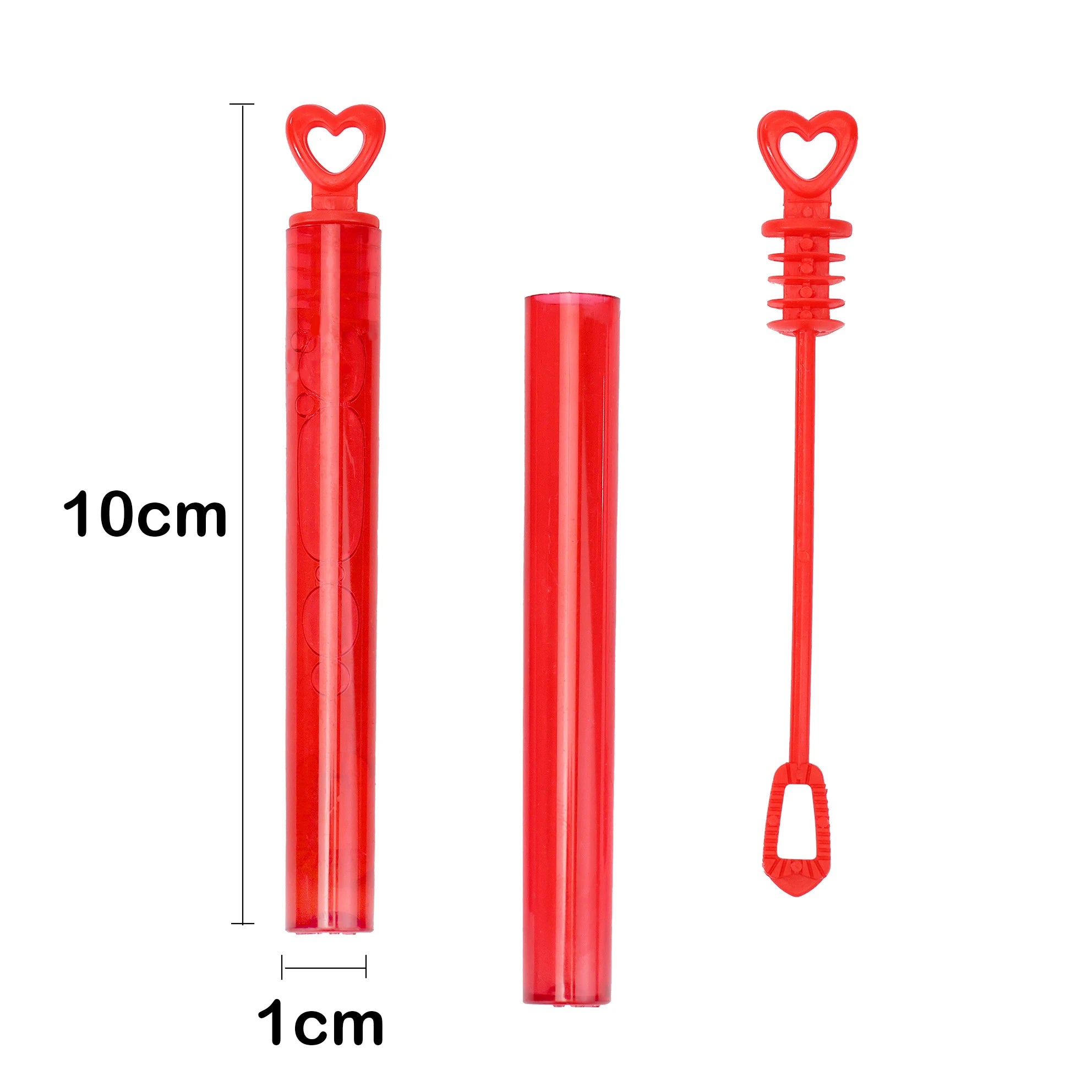 Varitas de burbujas en forma de corazón