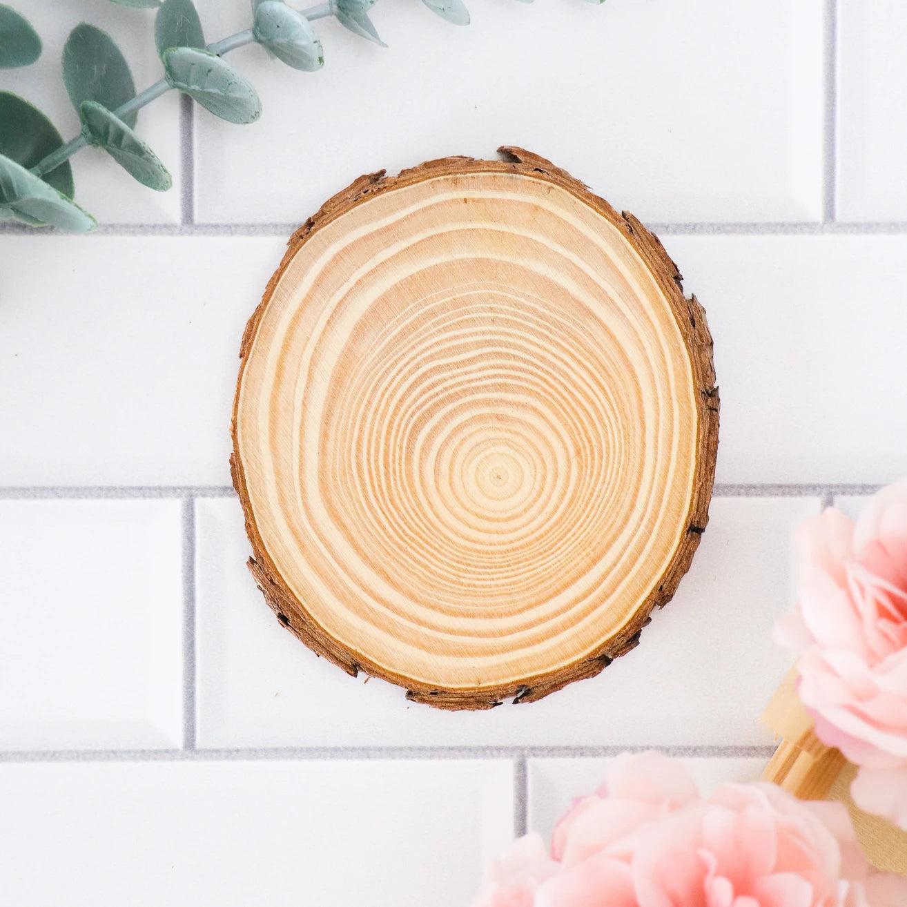 Set de posavasos de madera con frases