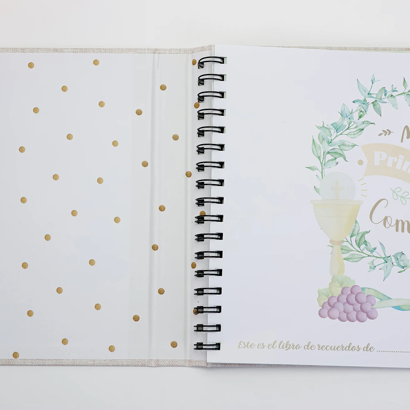 Libro de firmas de primera comunión