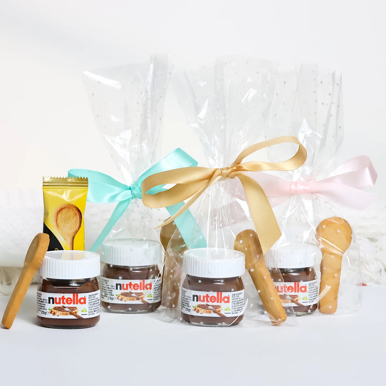 Mini Nutella de con cucharita de galleta