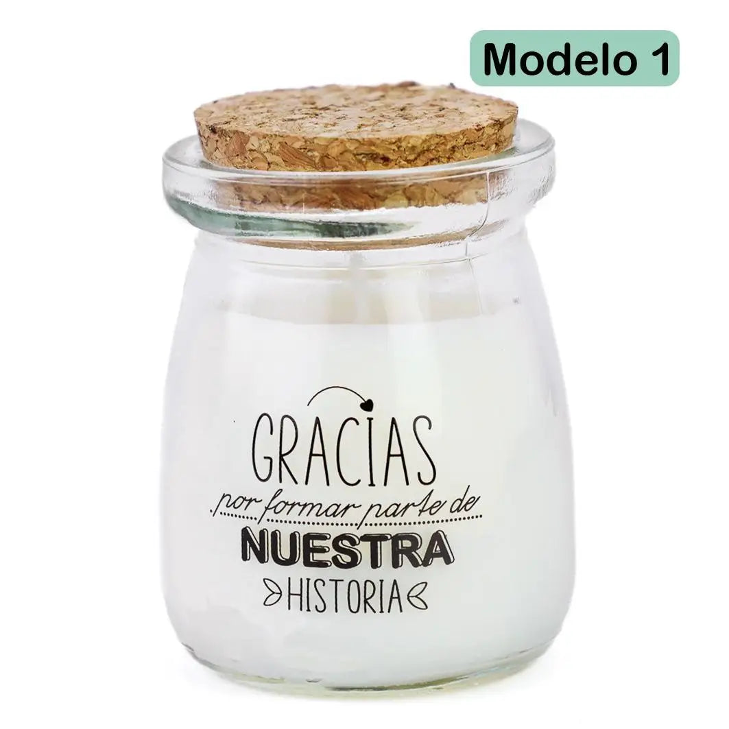 Velas aromáticas regalos en bodas