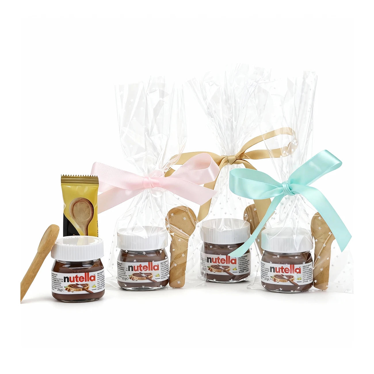 Mini Nutella de con cucharita de galleta