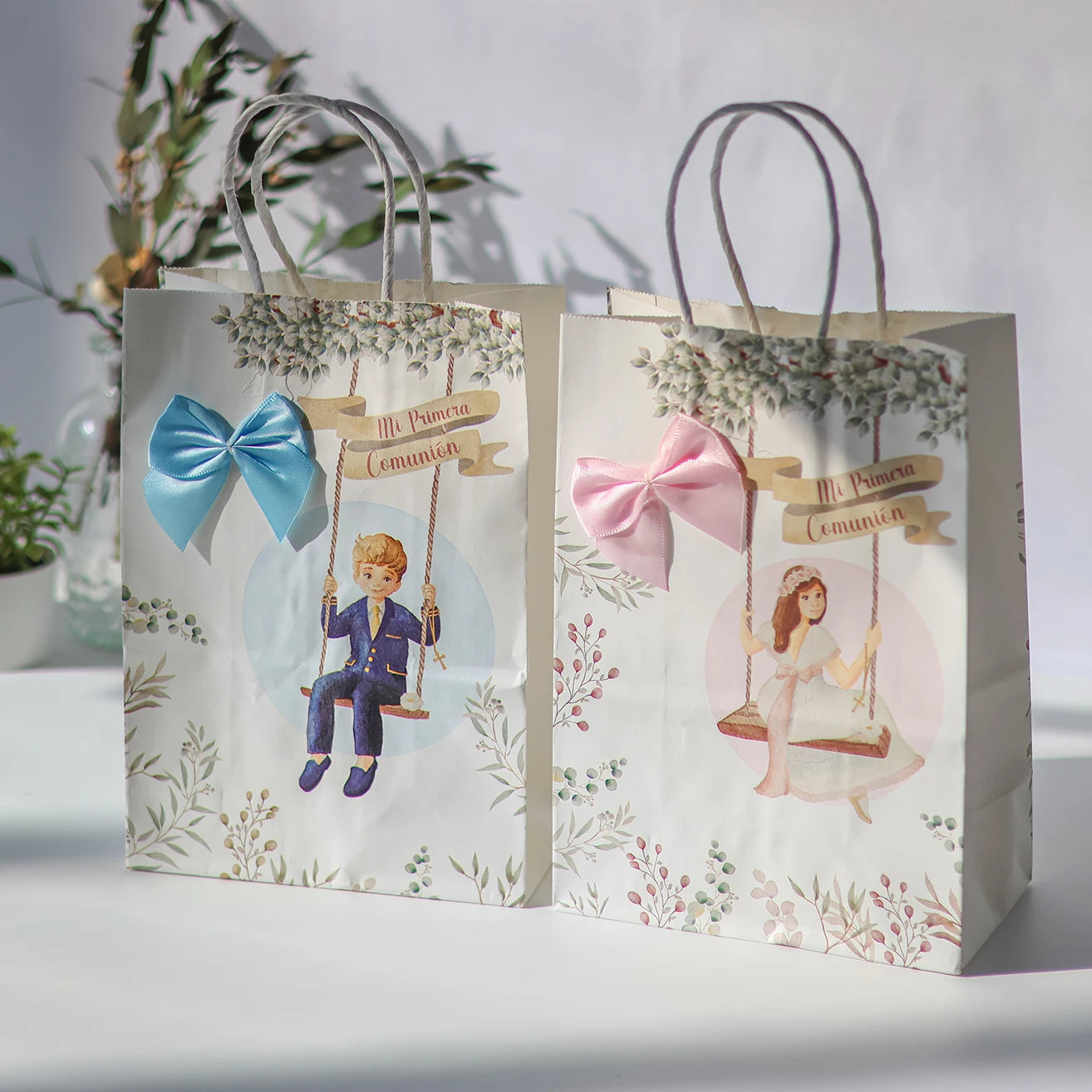 Bolsas de Papel para Comunión con Diseño Colgante