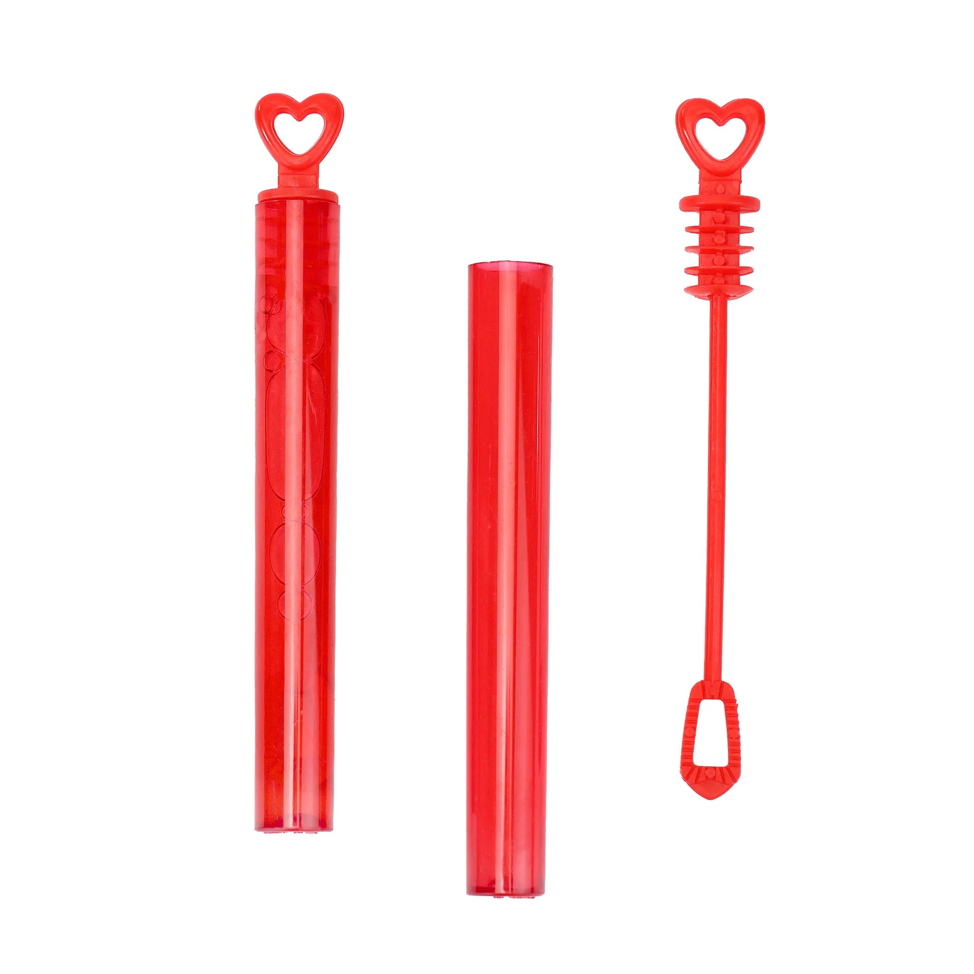 Varitas de burbujas en forma de corazón
