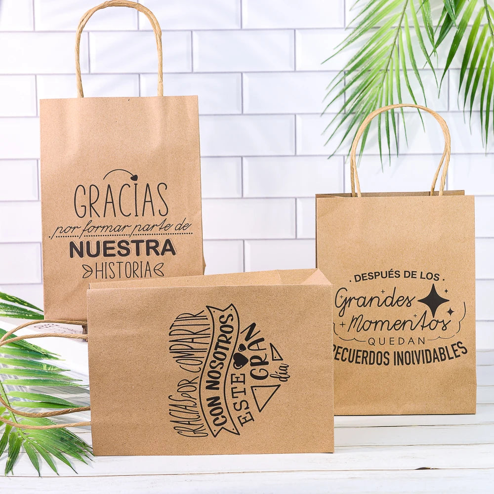 Bolsas de regalo de papel kraft