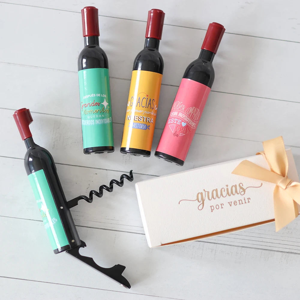 Juego decorativo de sacacorchos