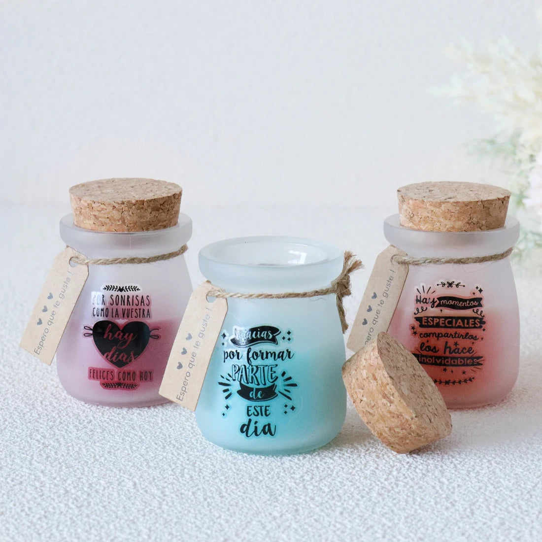 Velas de regalo decorativas aromáticas