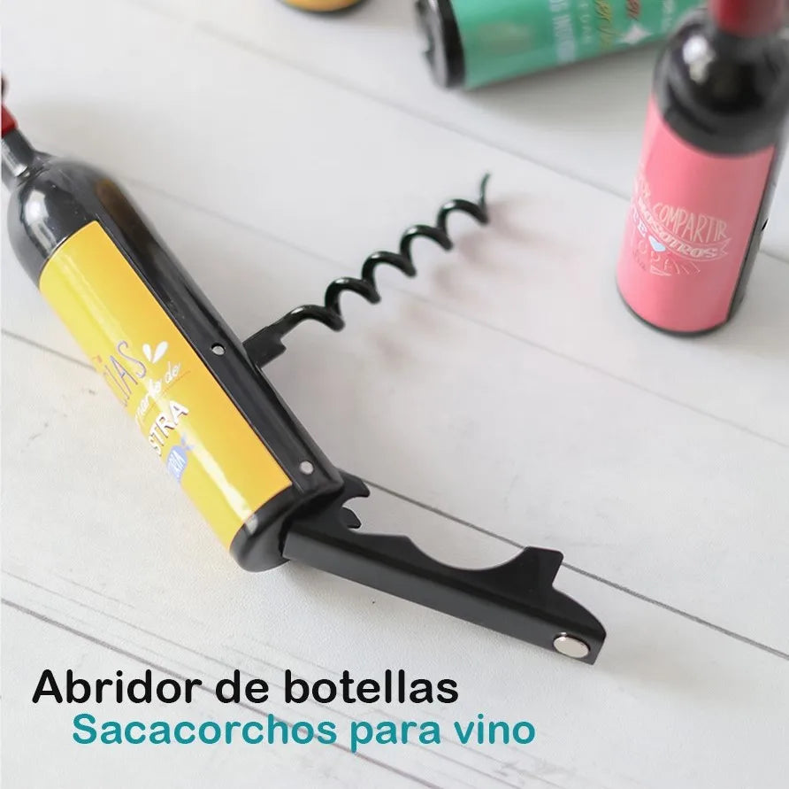 Juego decorativo de sacacorchos