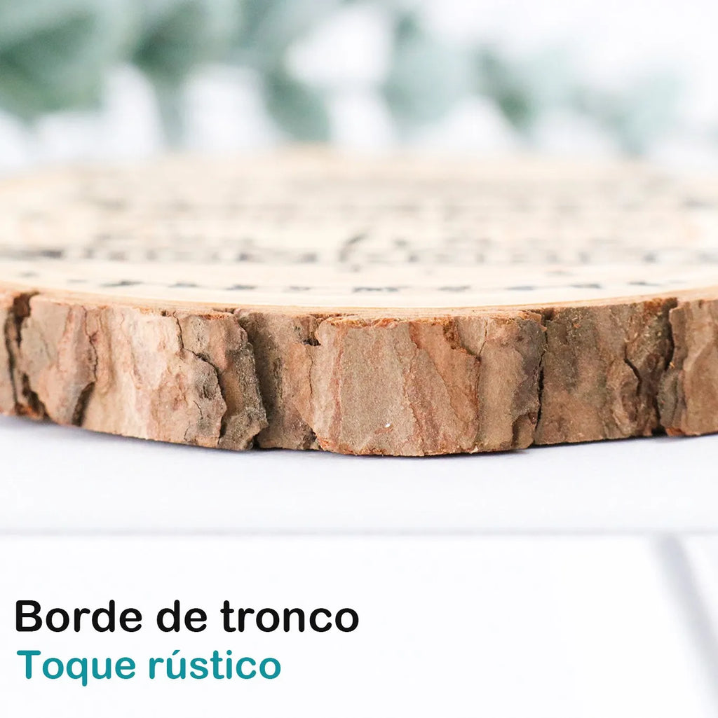 Set de posavasos de madera con frases