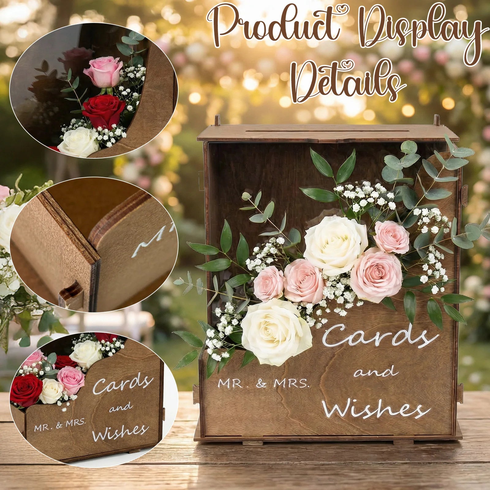 Caja para tarjetas de boda