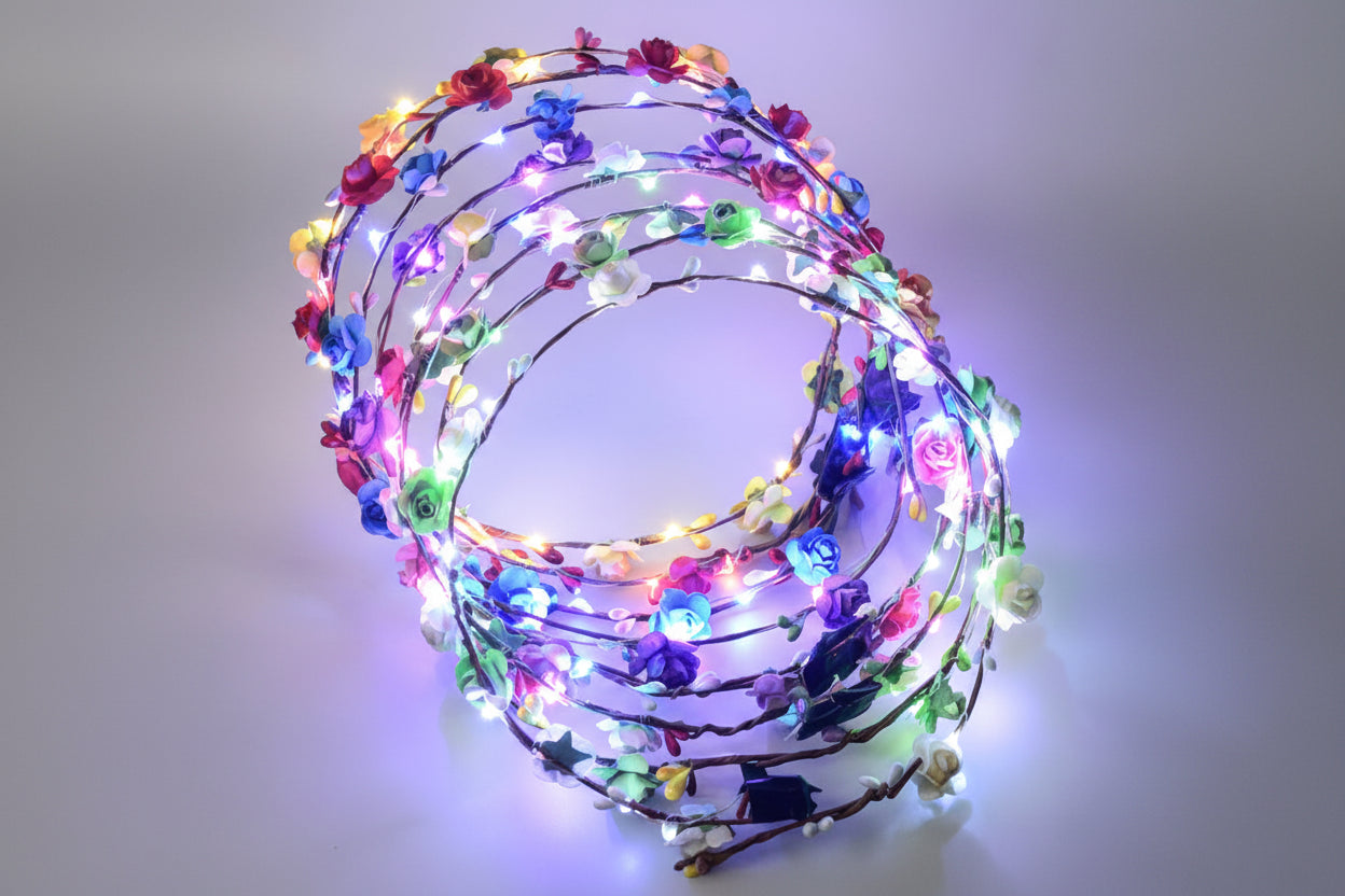 Corona de Flores Luminosa
