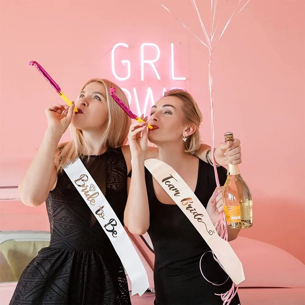 Juego de Cinta Satinada Equipo Novia