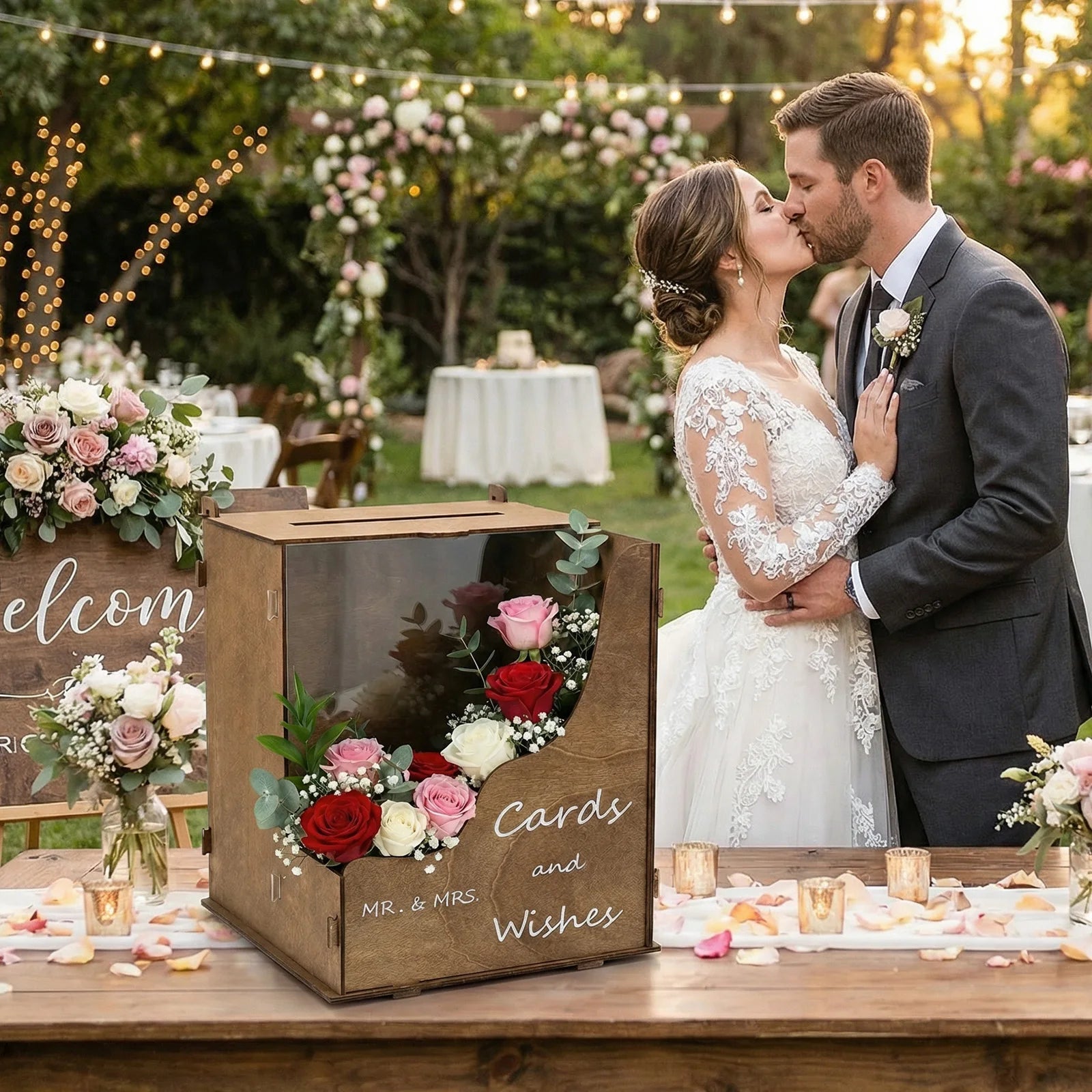 Caja para tarjetas de boda