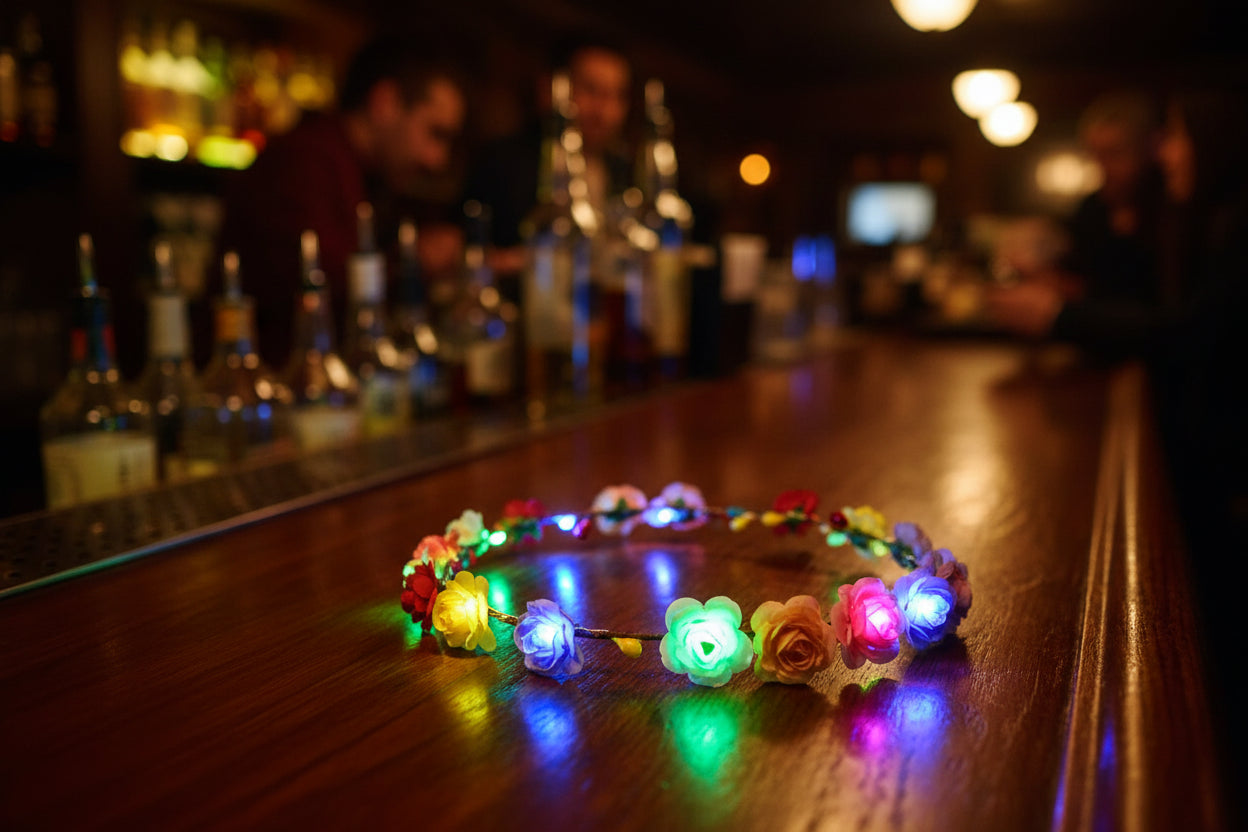 Corona de Flores Luminosa