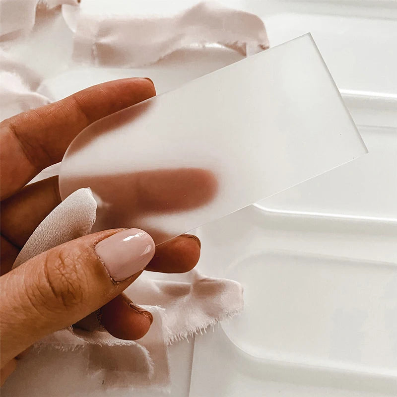 Tarjeta de Lugar de Boda de Acrílico