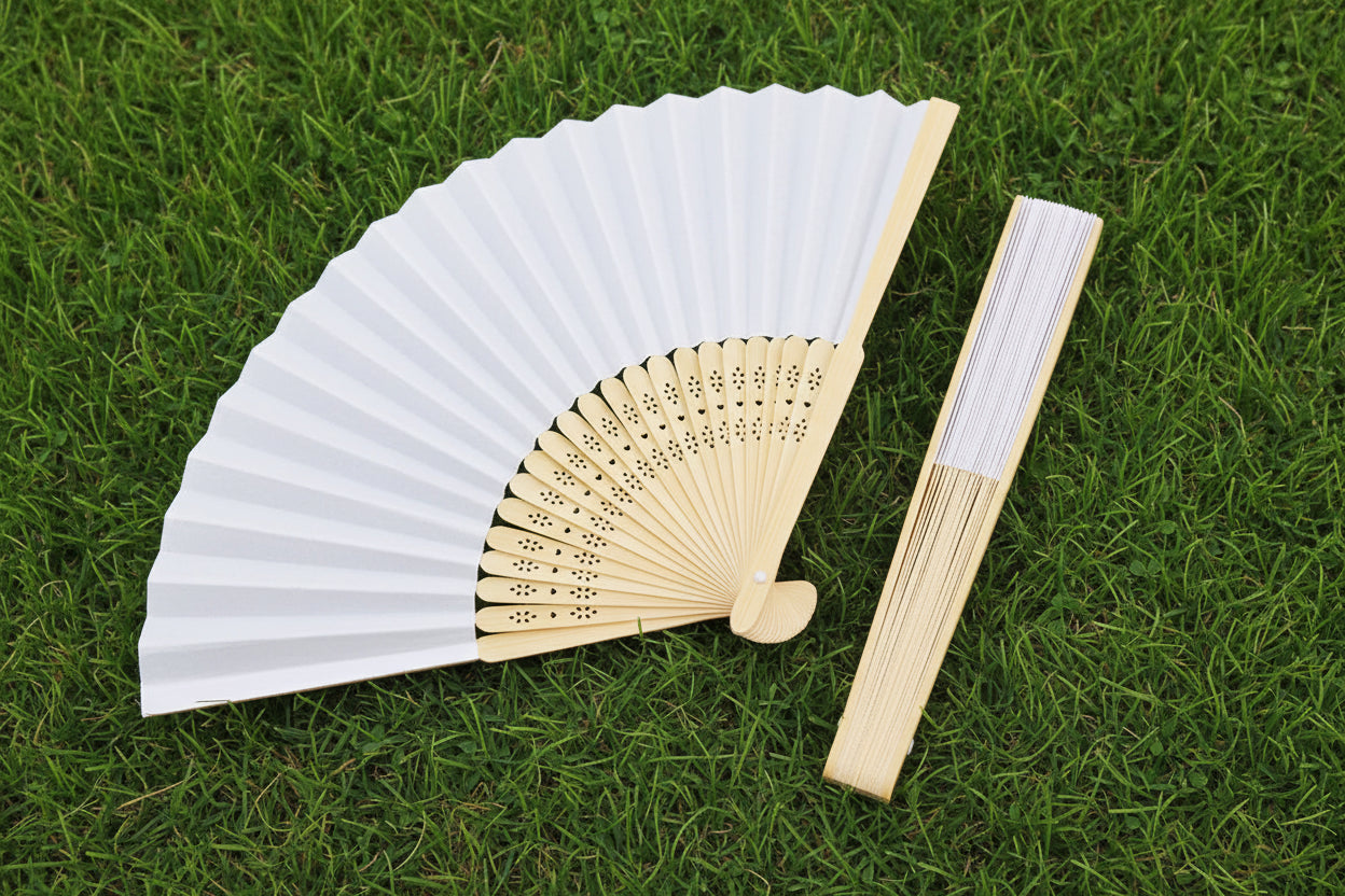 Abanico de bambú
