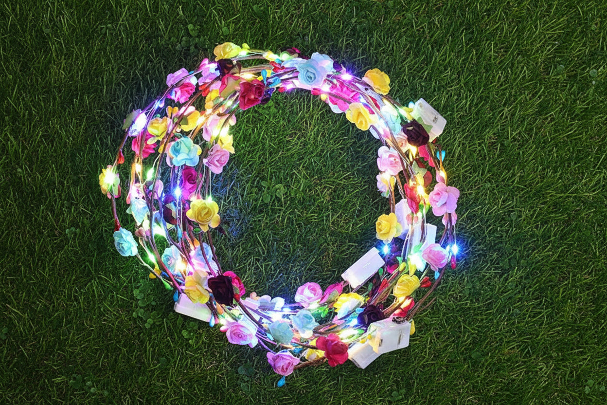 Corona de Flores Luminosa