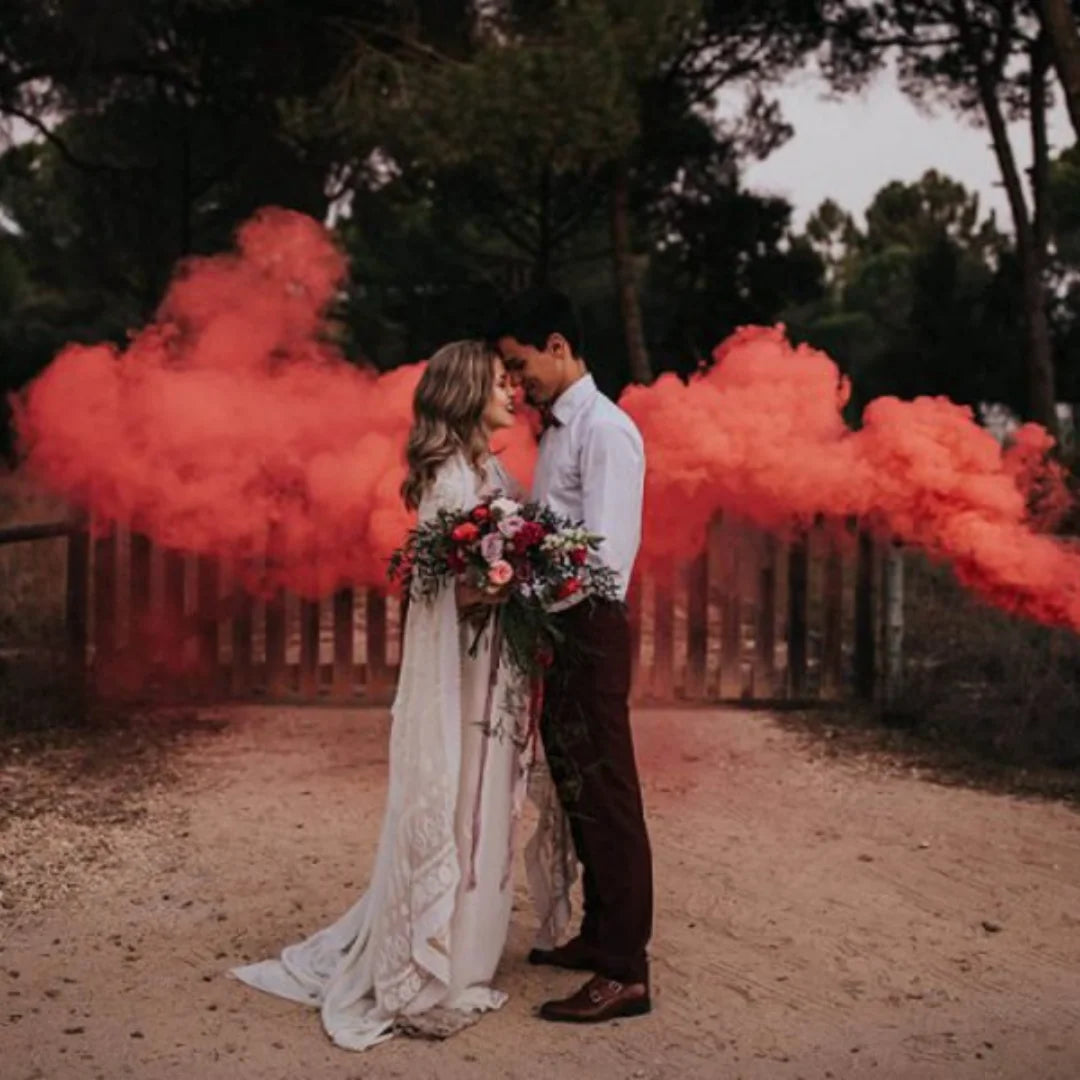Aletas de humo de colores