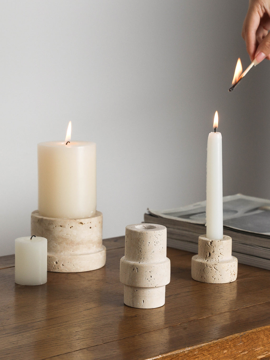 Base decorativa para candelabro.