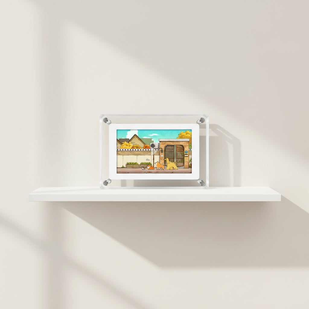 Marco de fotos digital de 5 pulgadas con reproducción multimedia