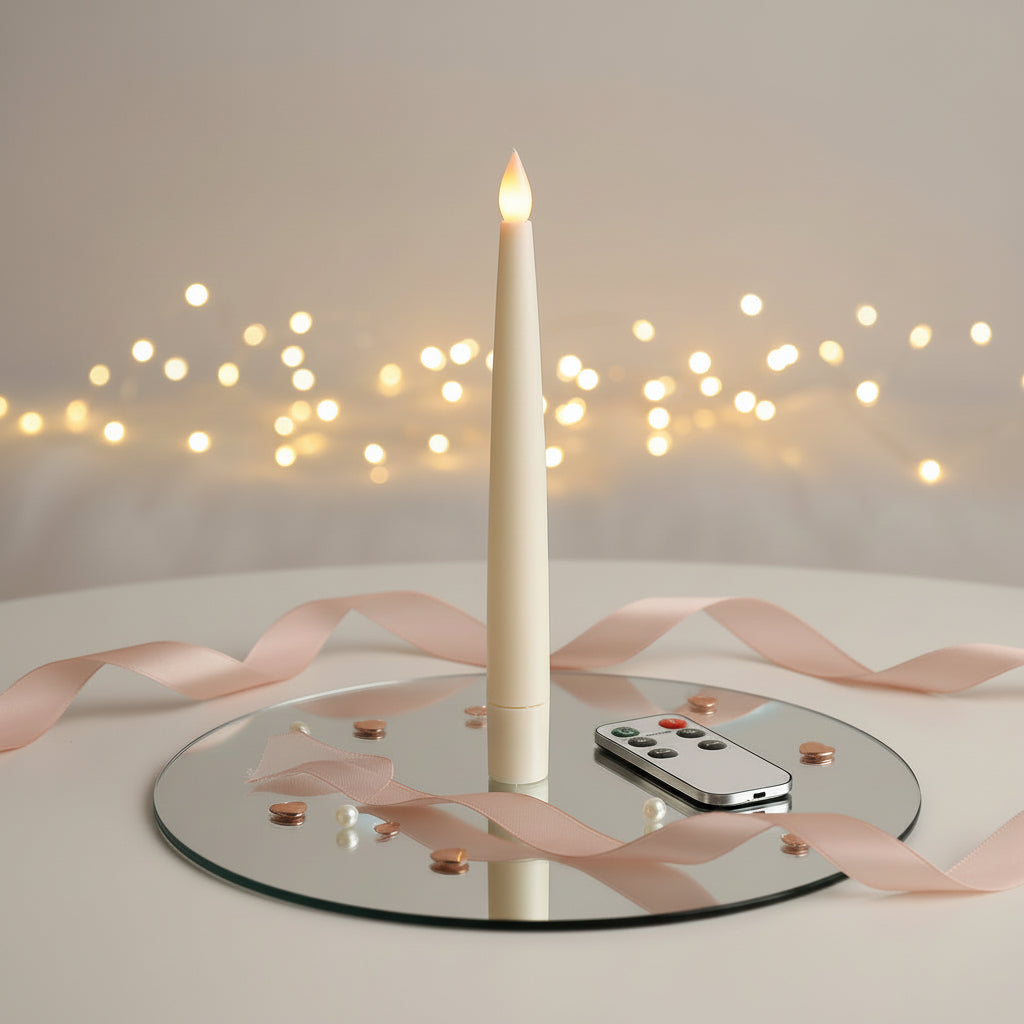 Vela flotante con control remoto LED para decoración de bodas