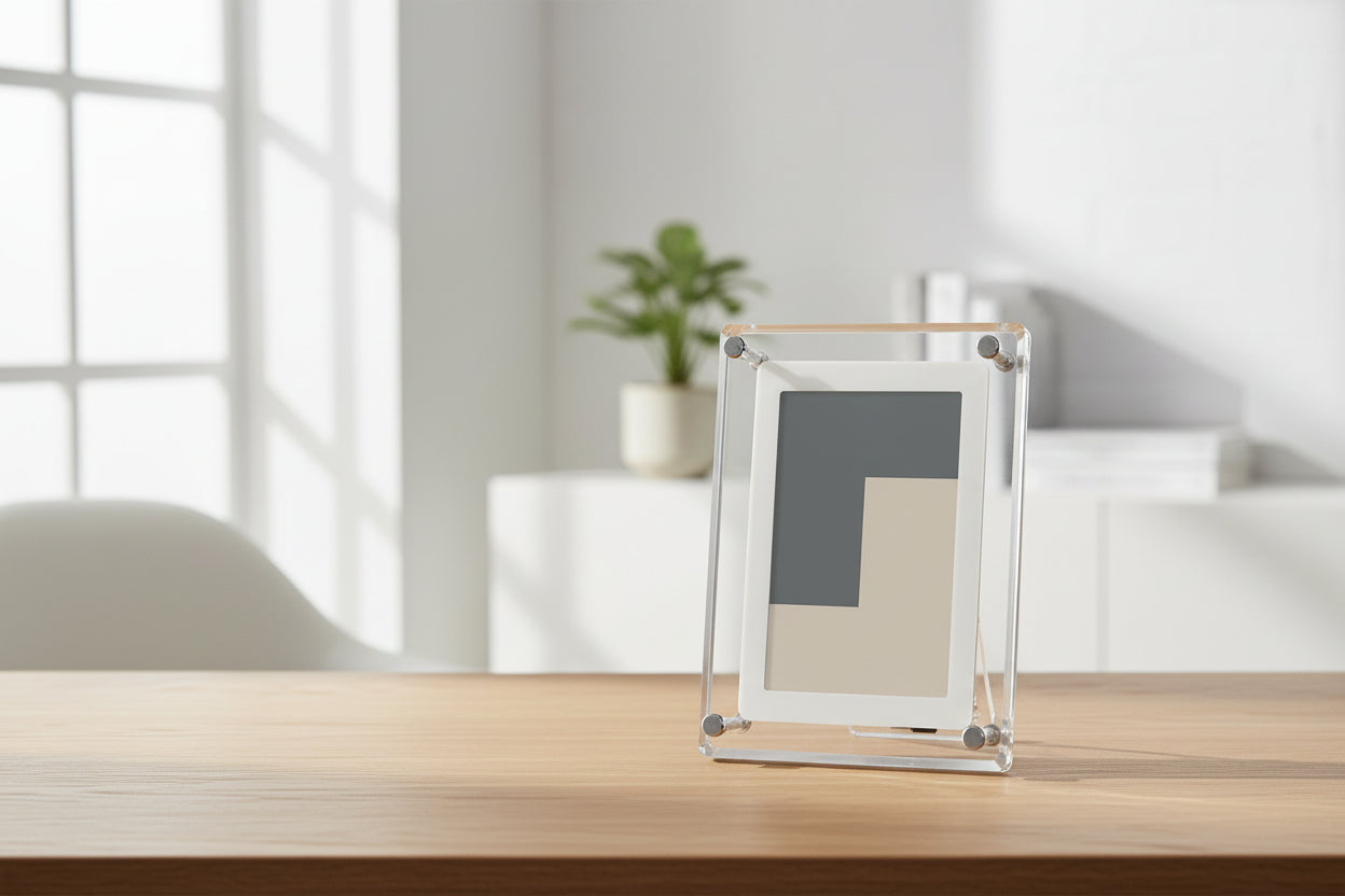 Marco de fotos digital de 5 pulgadas con reproducción multimedia