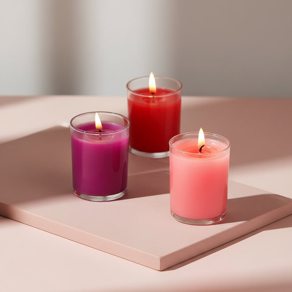 Velas románticas ignífugas de baja temperatura