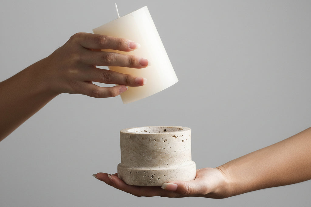 Base decorativa para candelabro.