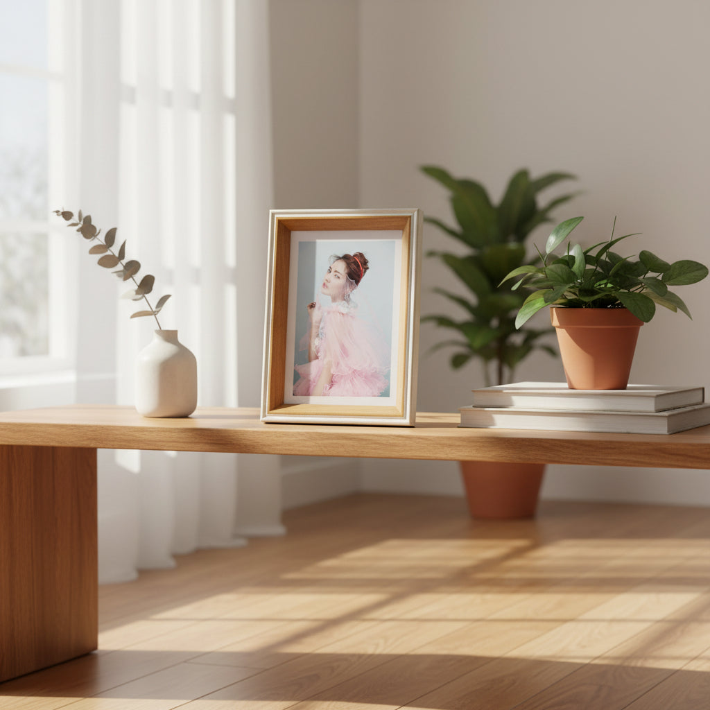 Marco de fotos simple y creativo.