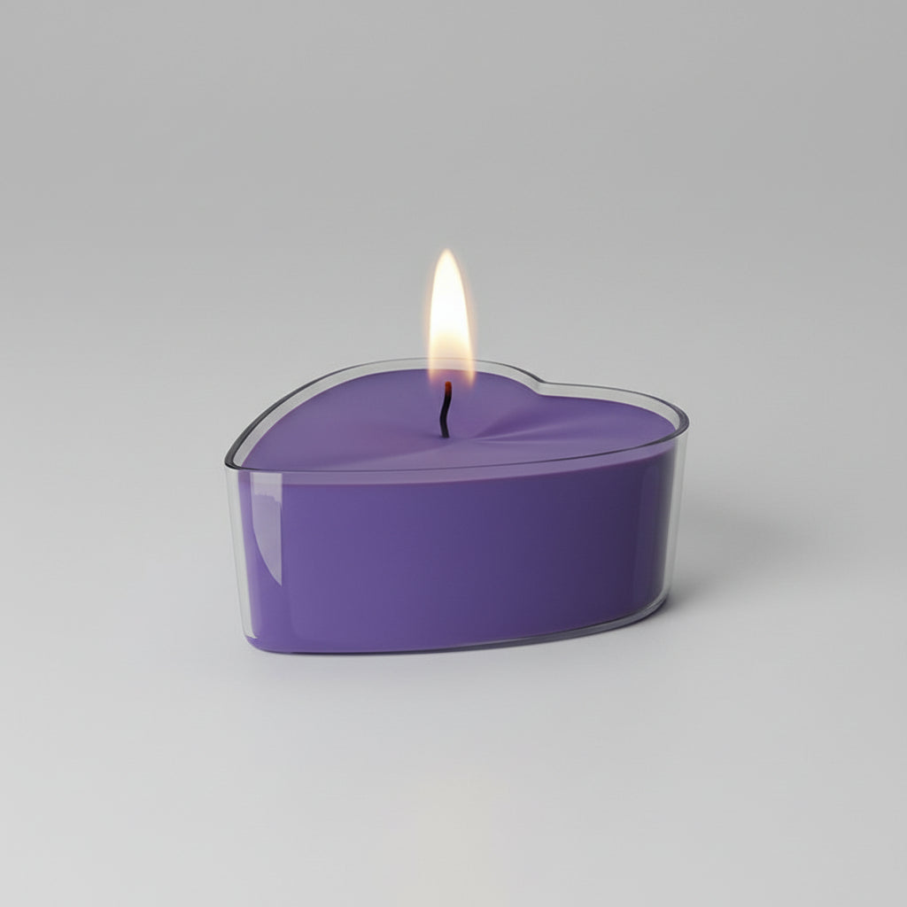 Velas de rosa y peonía de baja temperatura