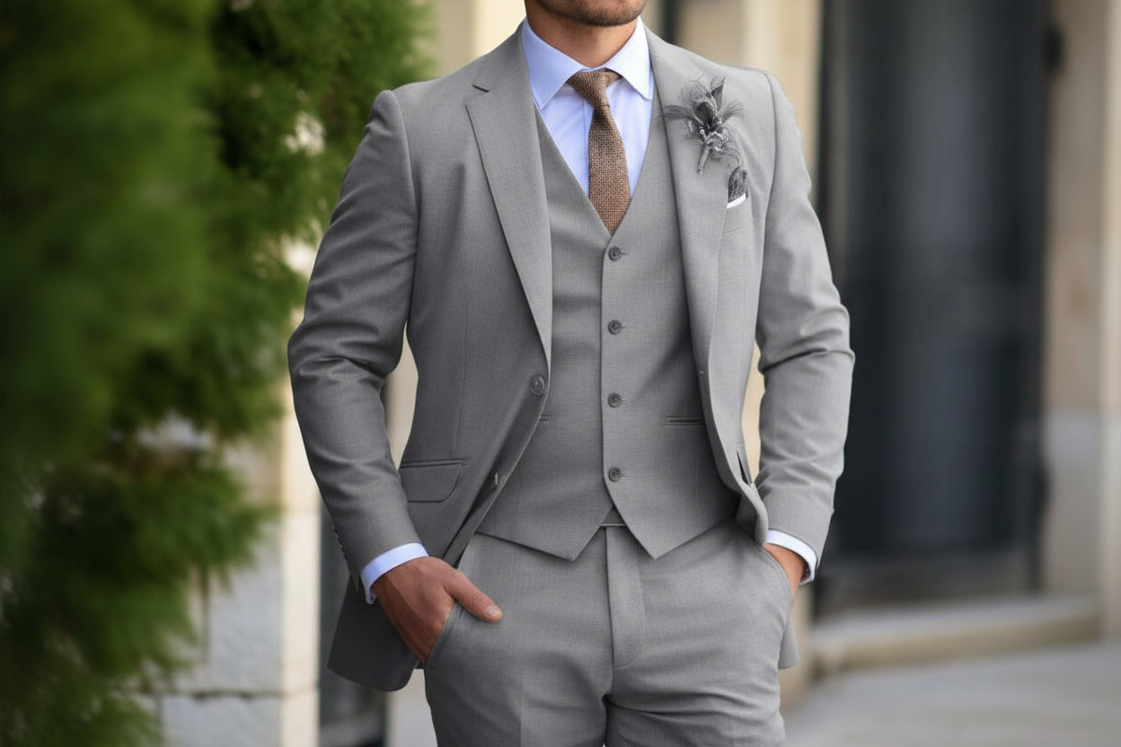 Traje de Hombre de Corte Slim para Boda